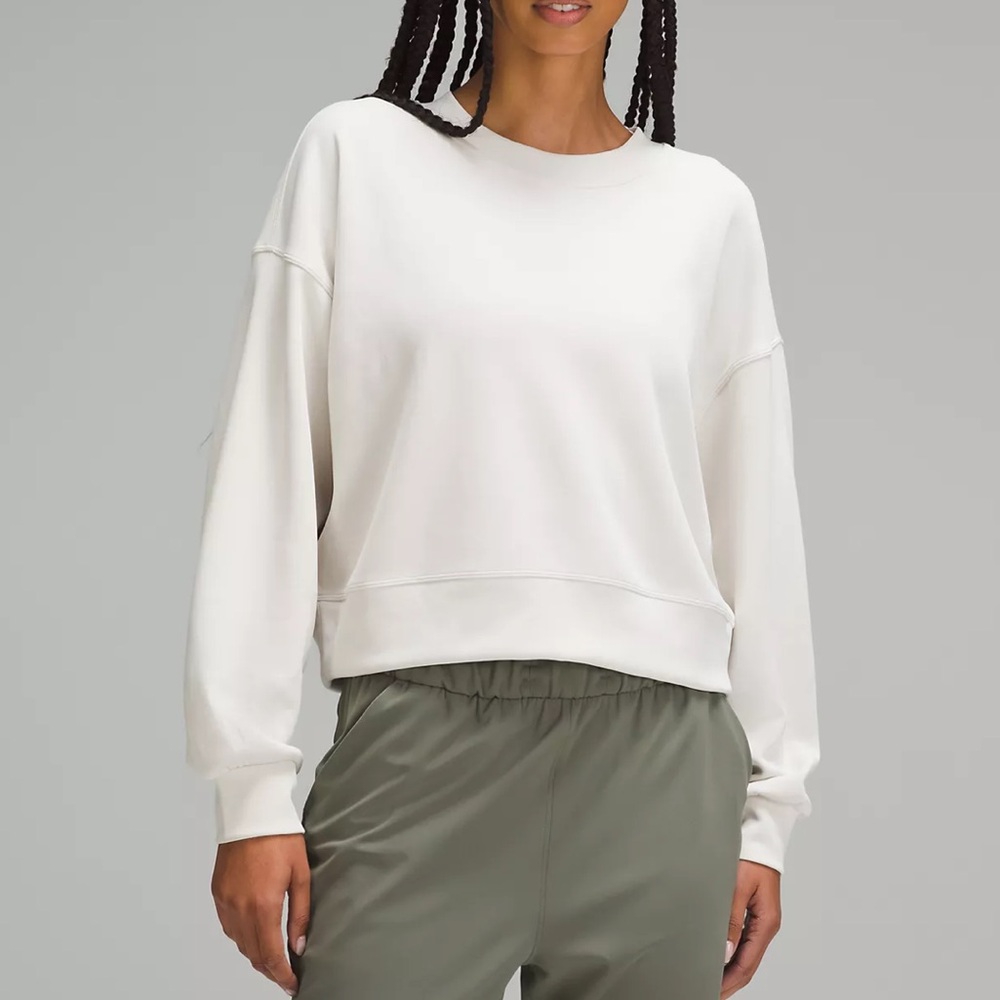 Lululemon softstreme perfectly oversized cropped crew